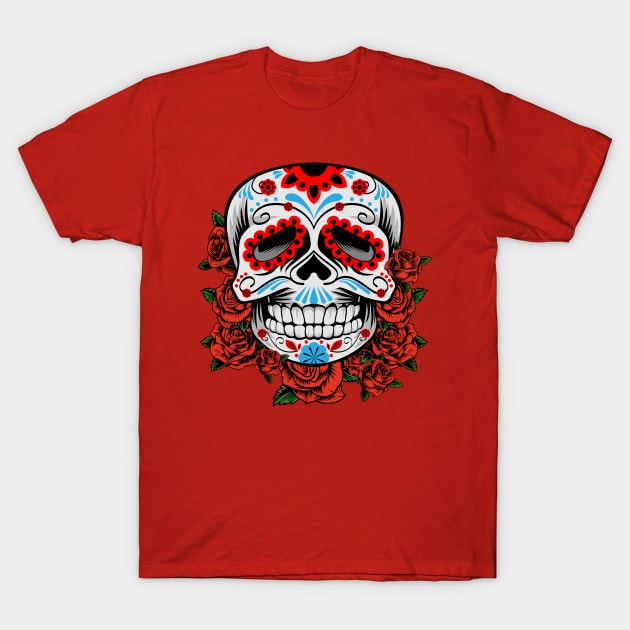El Dia de Muertos - Be smiling! T-Shirt by Fine_Design